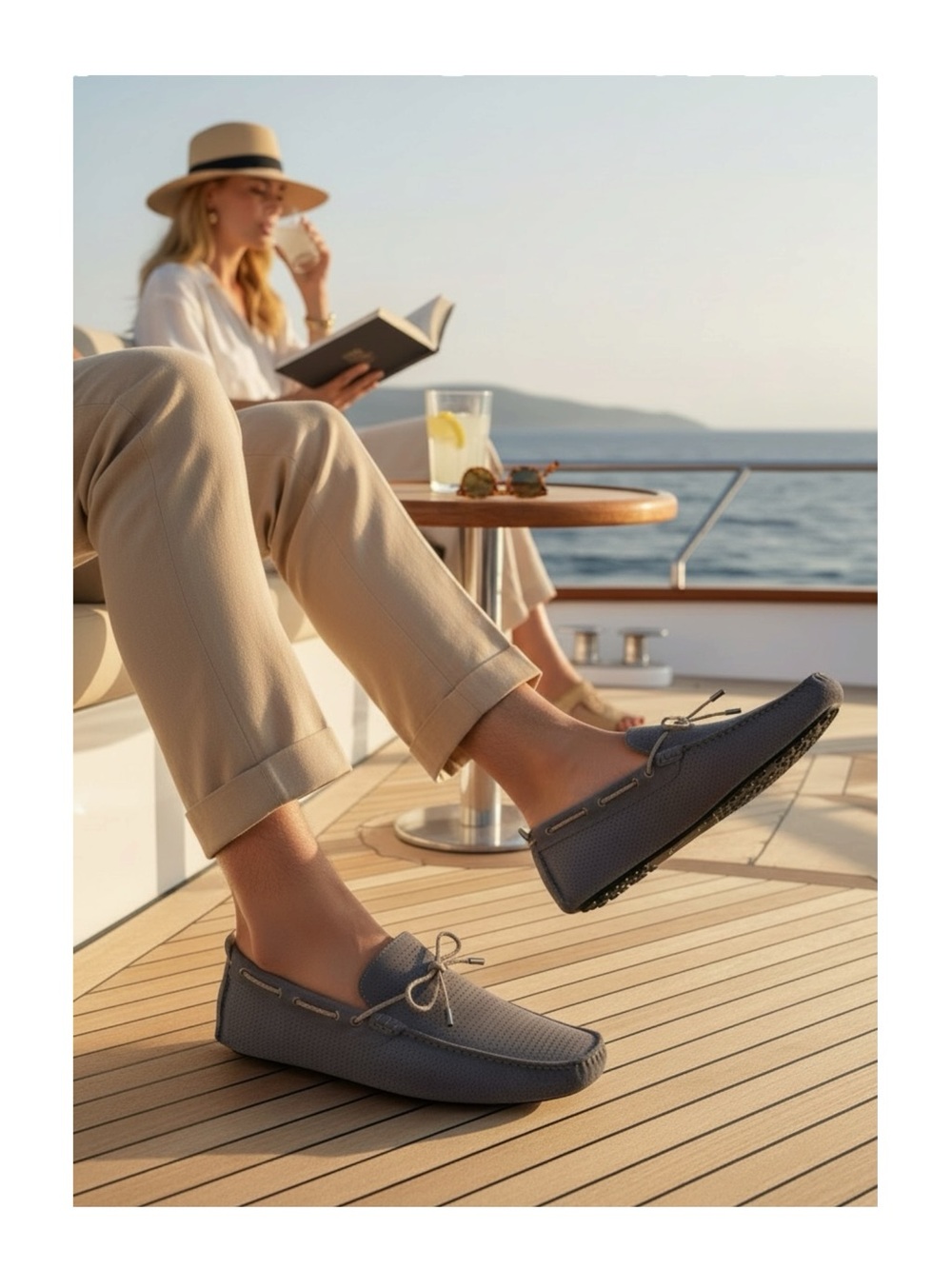 new Jennifer Tattanelli ♔ Driver Driving Shoe Slip On Loafer ♔ Grey Suede ♔ 11 - Picture 15 of 16